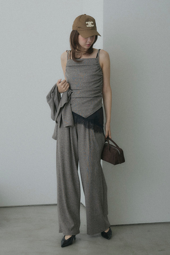 ギャザーキャミ＆カーデ＆パンツ3点セット