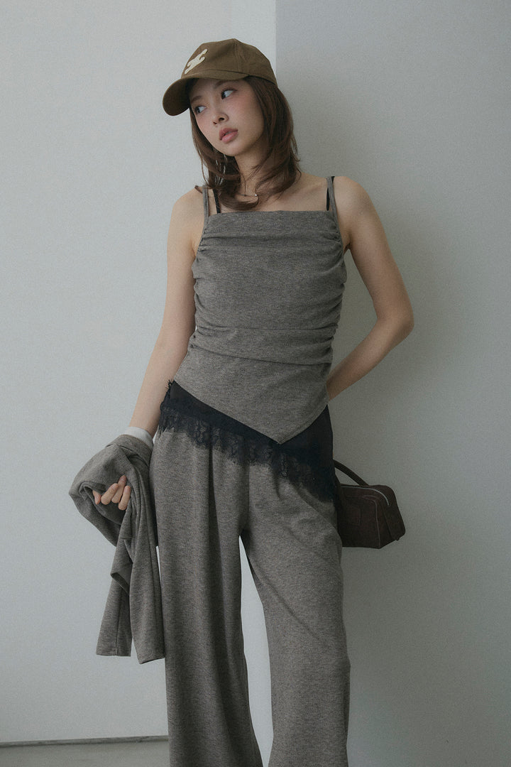 ギャザーキャミ＆カーデ＆パンツ3点セット