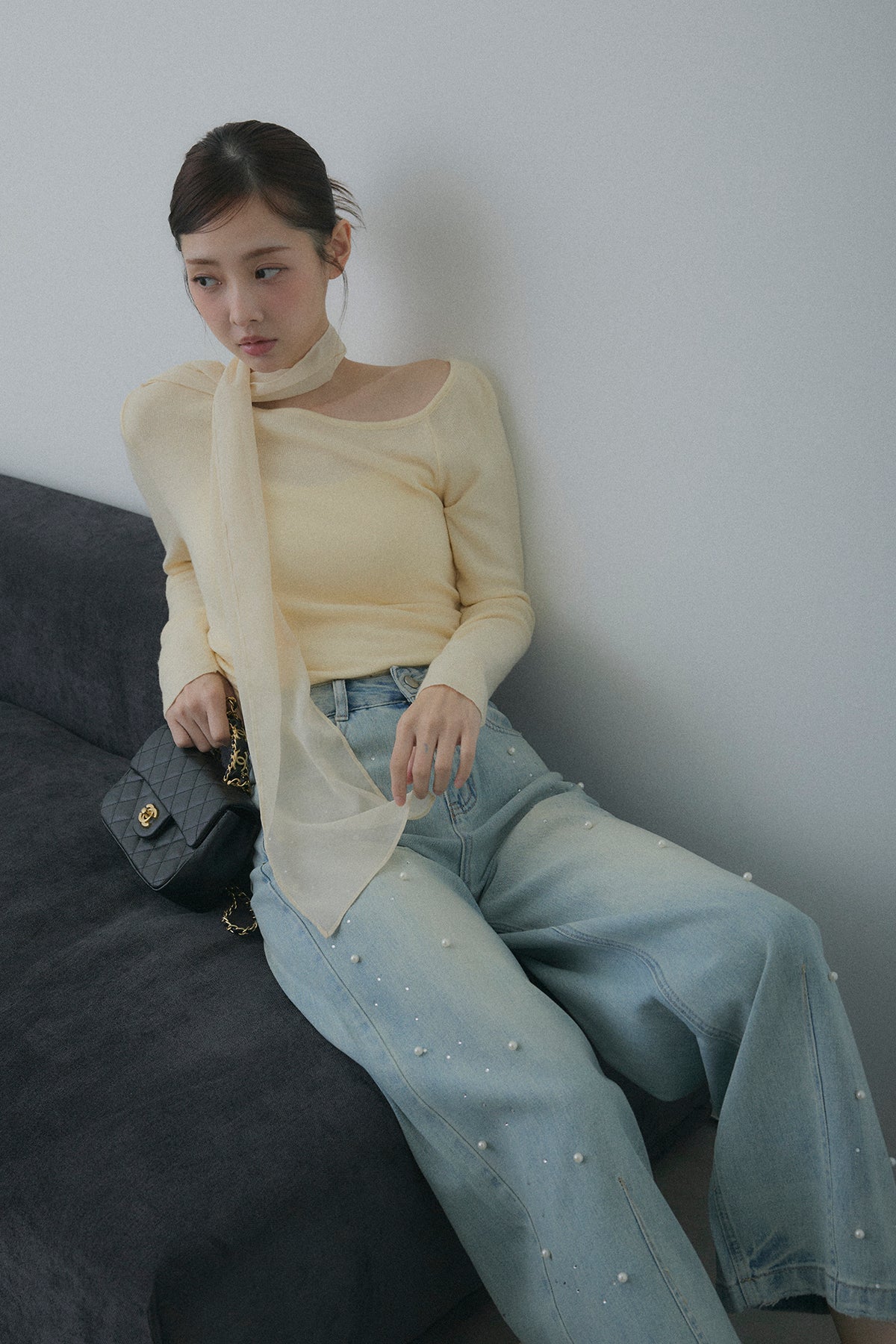 即納]パールラメデニム – maison-nua_shop