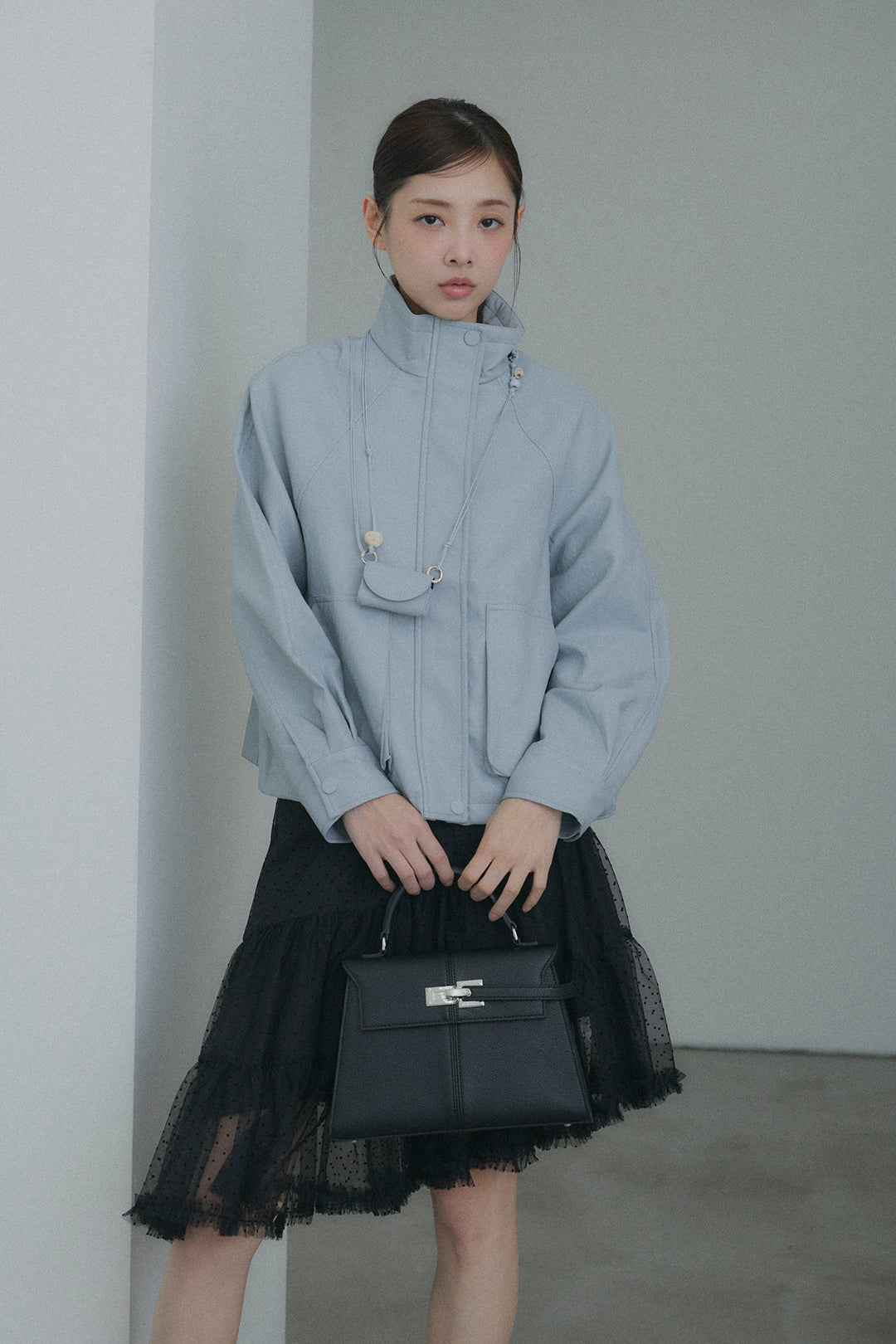 ドットシアーアシンメトリースカート