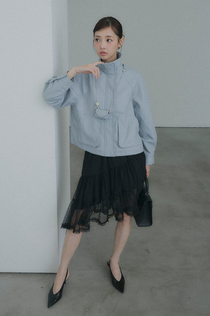 ドットシアーアシンメトリースカート