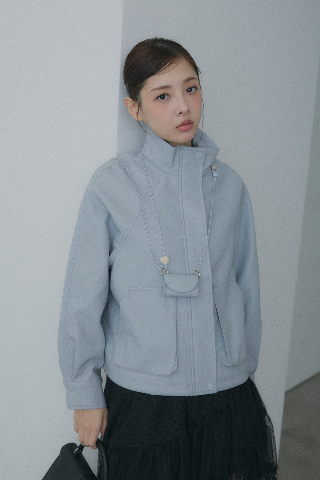 カラーレザーブルゾン(リップケース付)