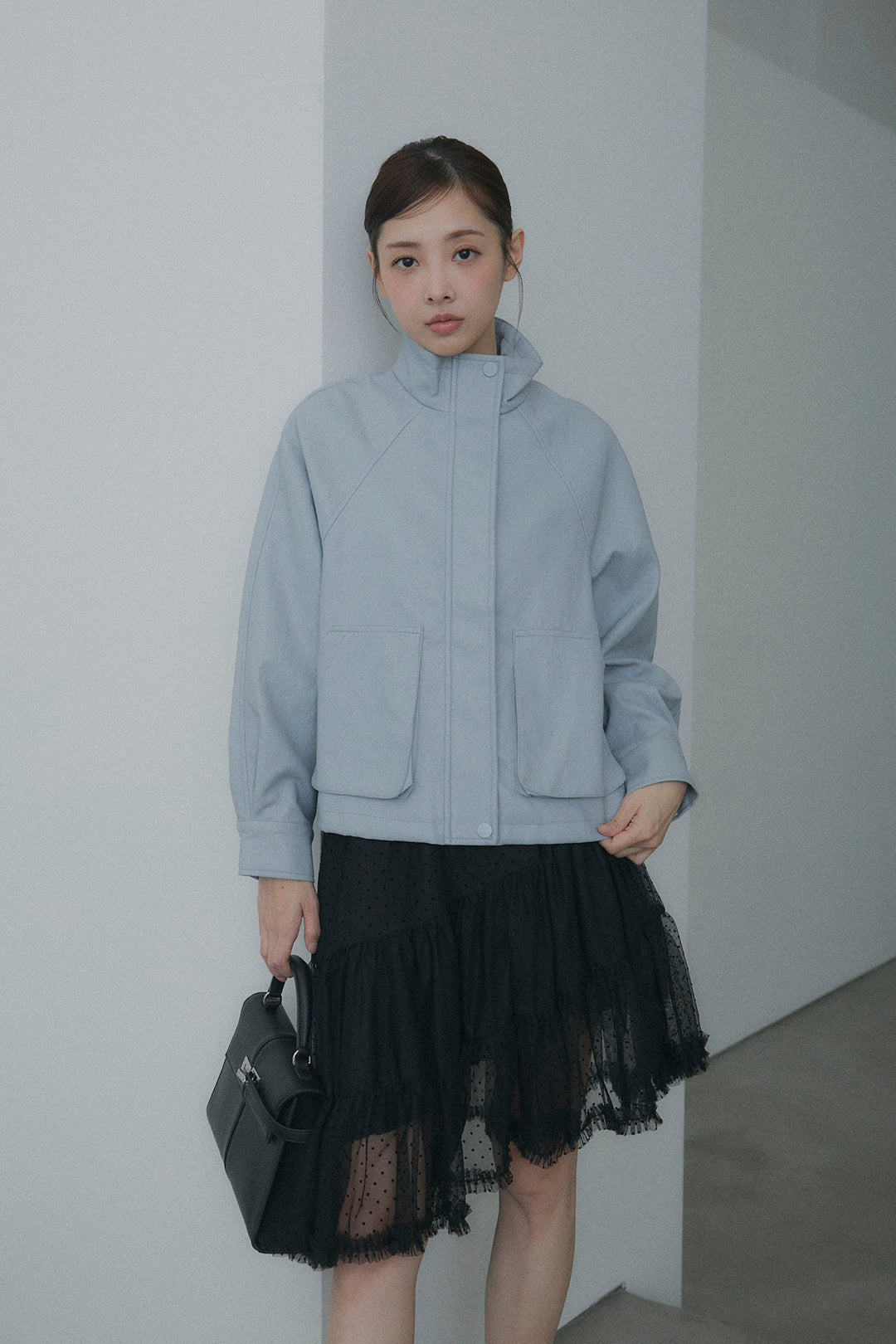 ドットシアーアシンメトリースカート