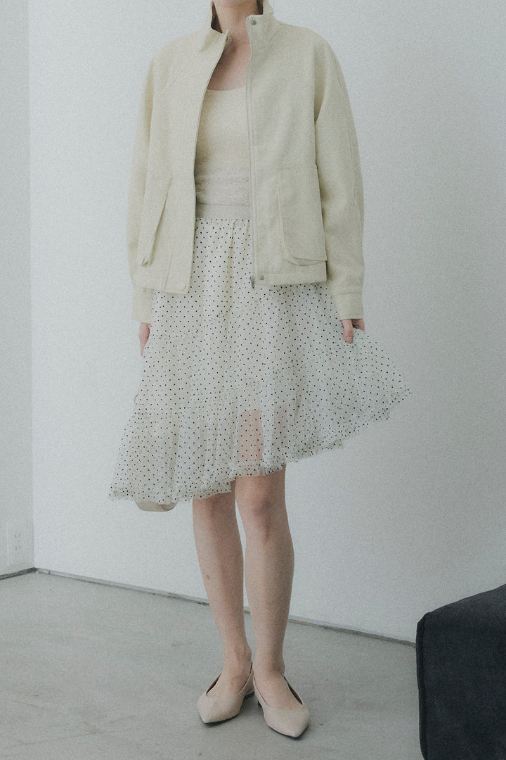 ドットシアーアシンメトリースカート