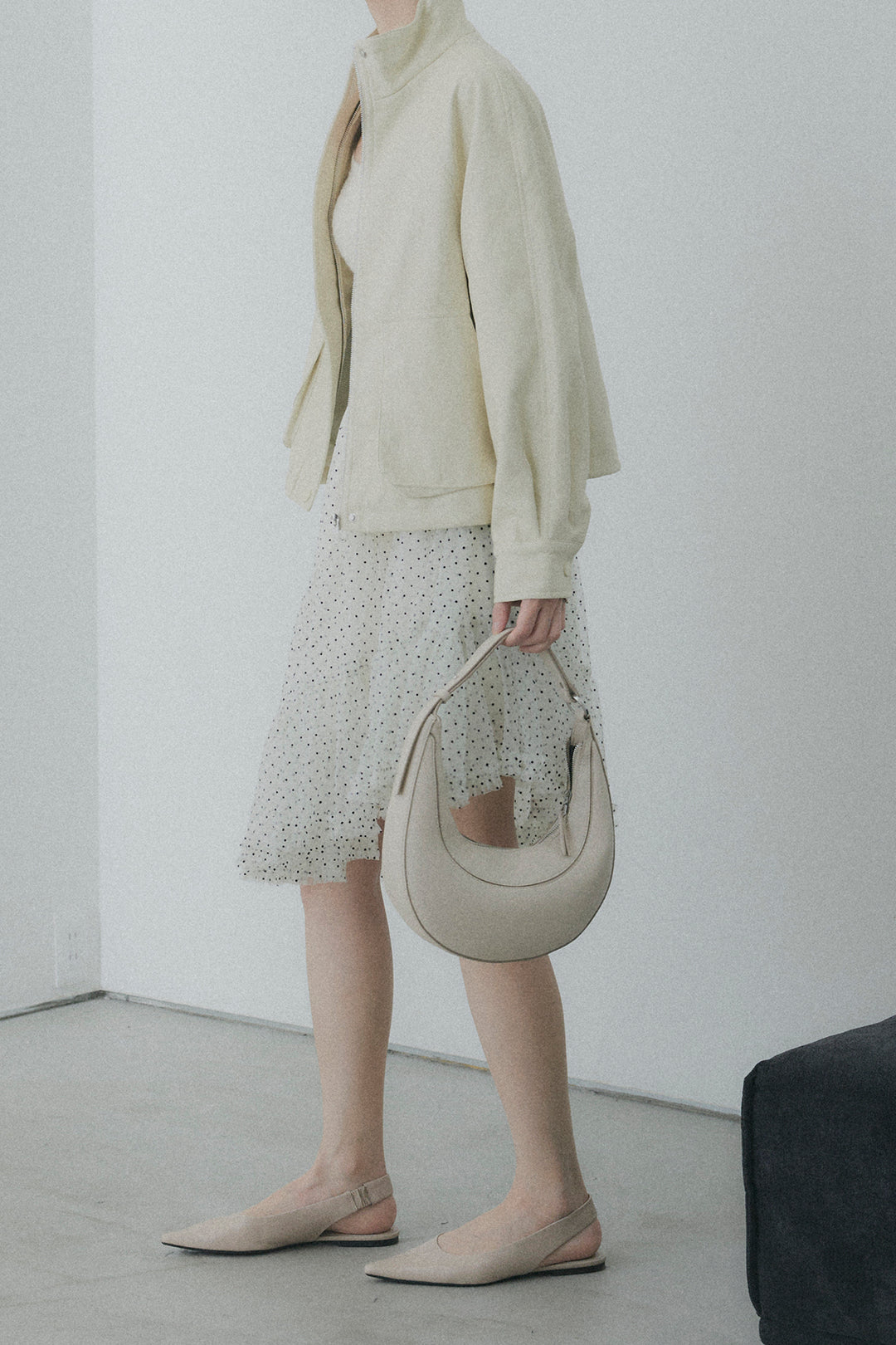ドットシアーアシンメトリースカート
