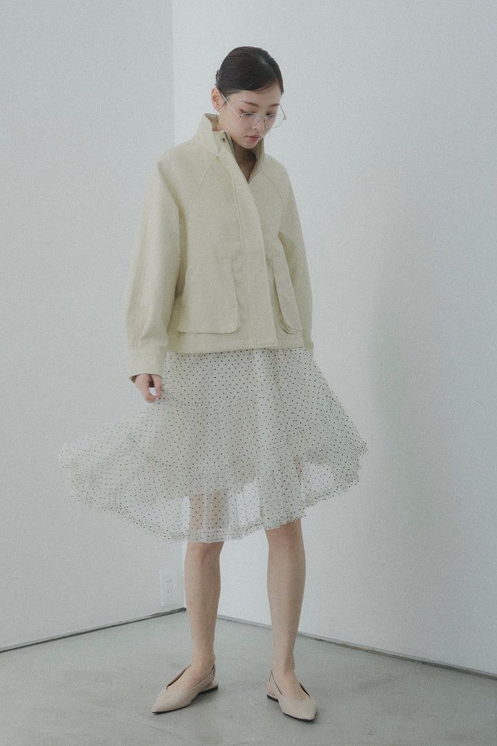 ドットシアーアシンメトリースカート