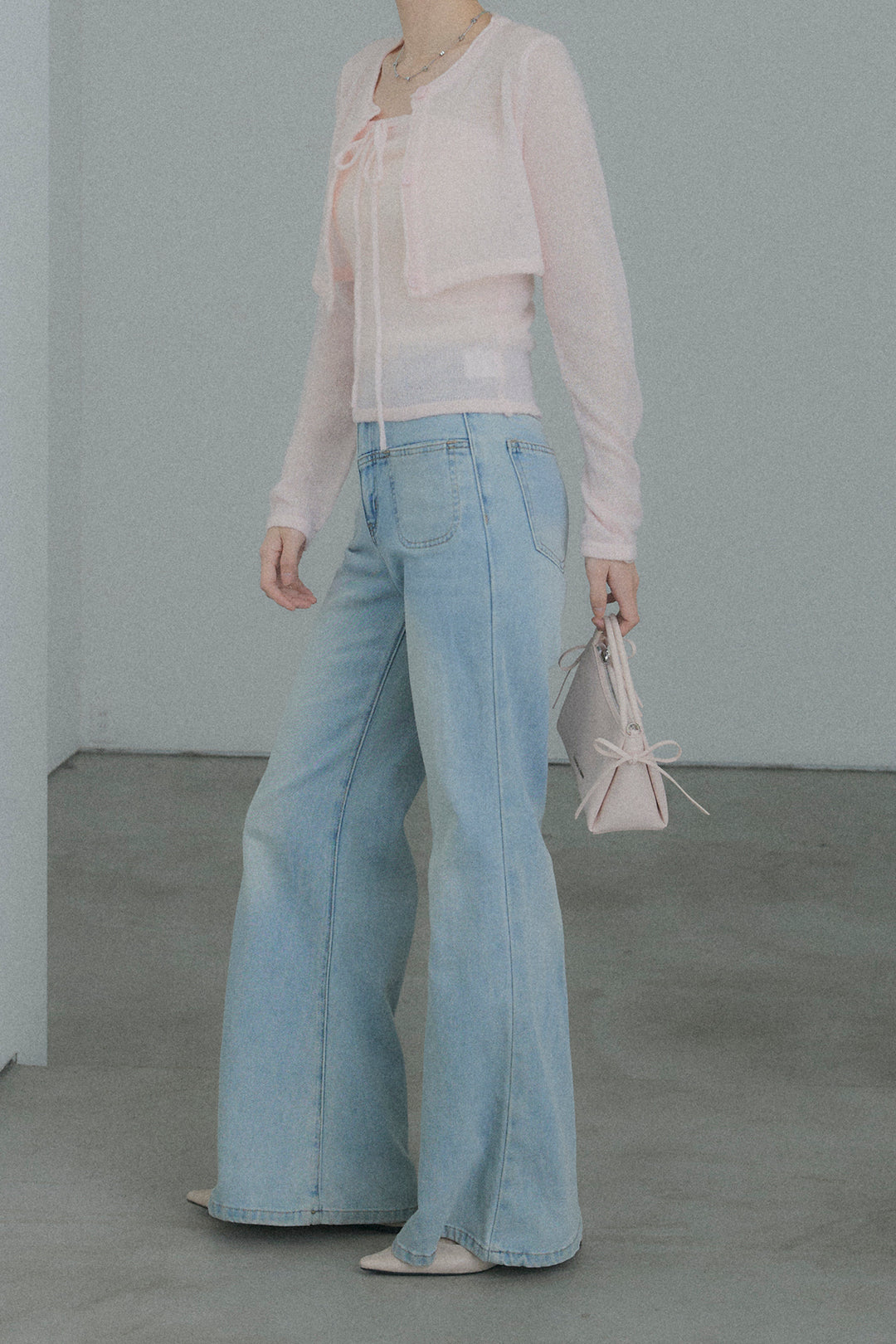 シアーニットショート丈カーデ&2WAYトップスセット