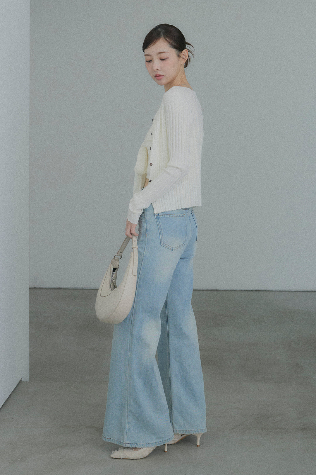 2WAYリブニット&ウエストリボンビスチェセット