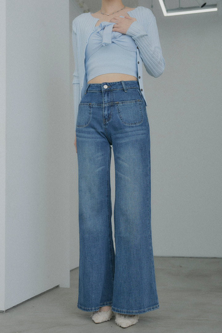 2WAYリブニット&ウエストリボンビスチェセット