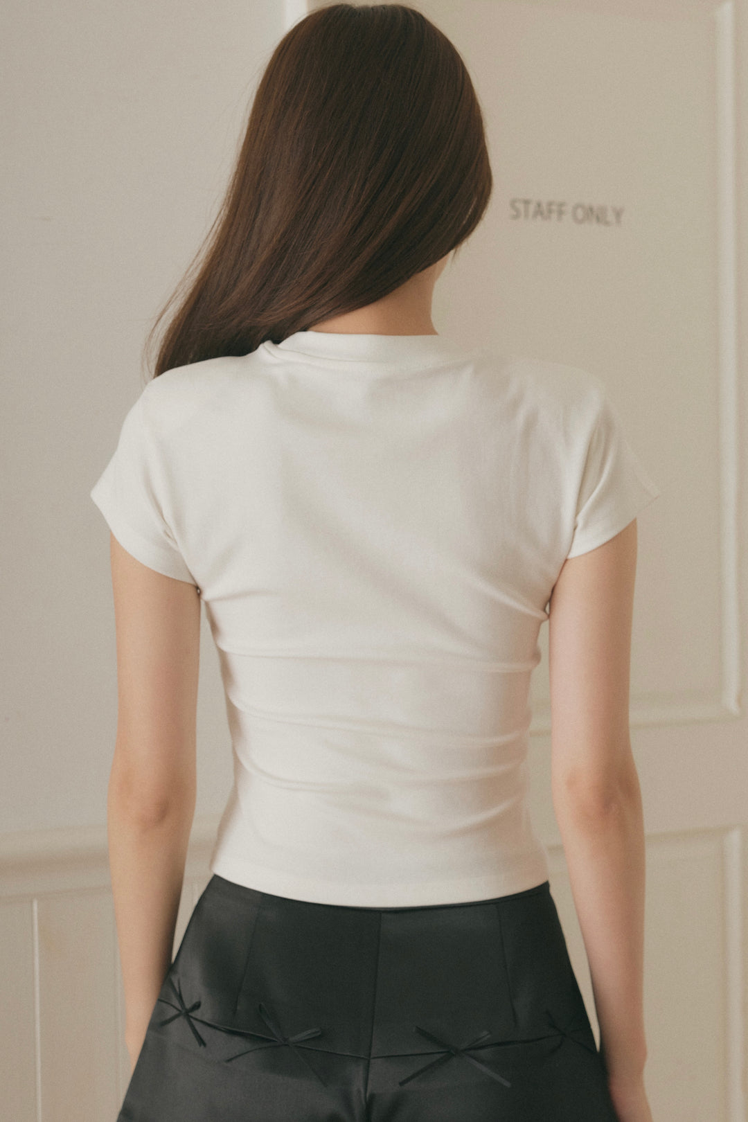 [即納]カットアウトコンパクトTシャツ