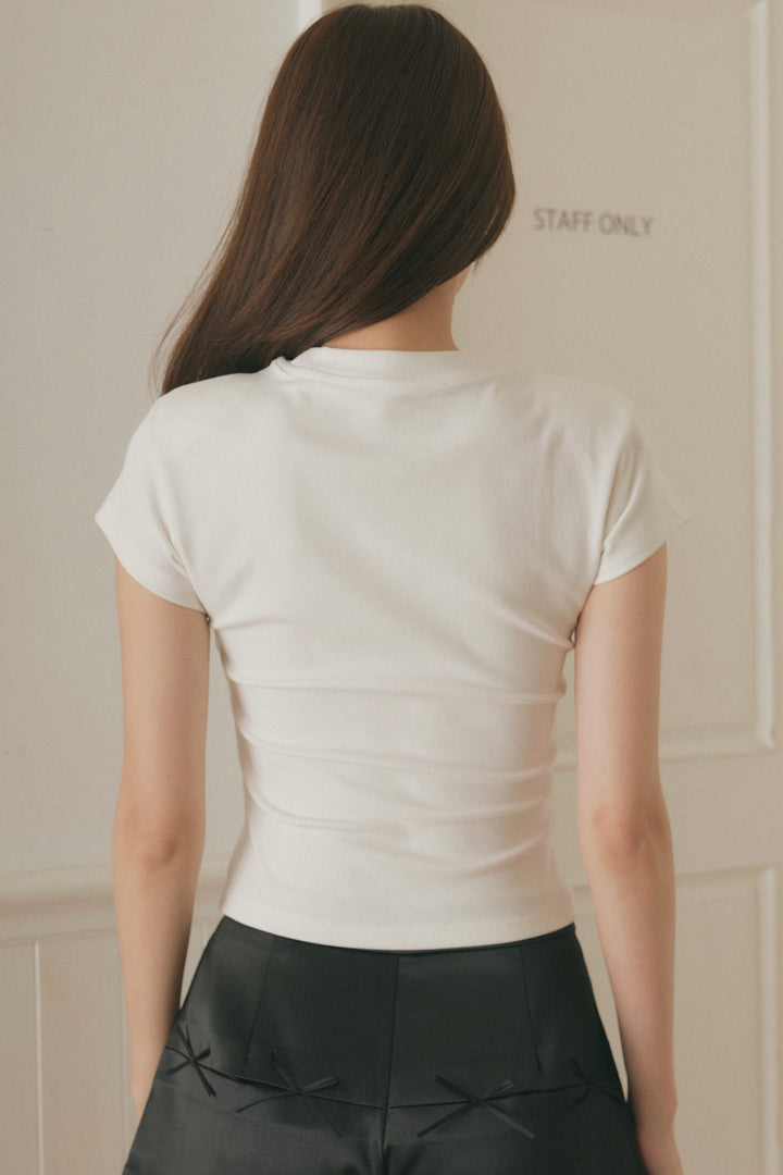[即納]カットアウトコンパクトTシャツ