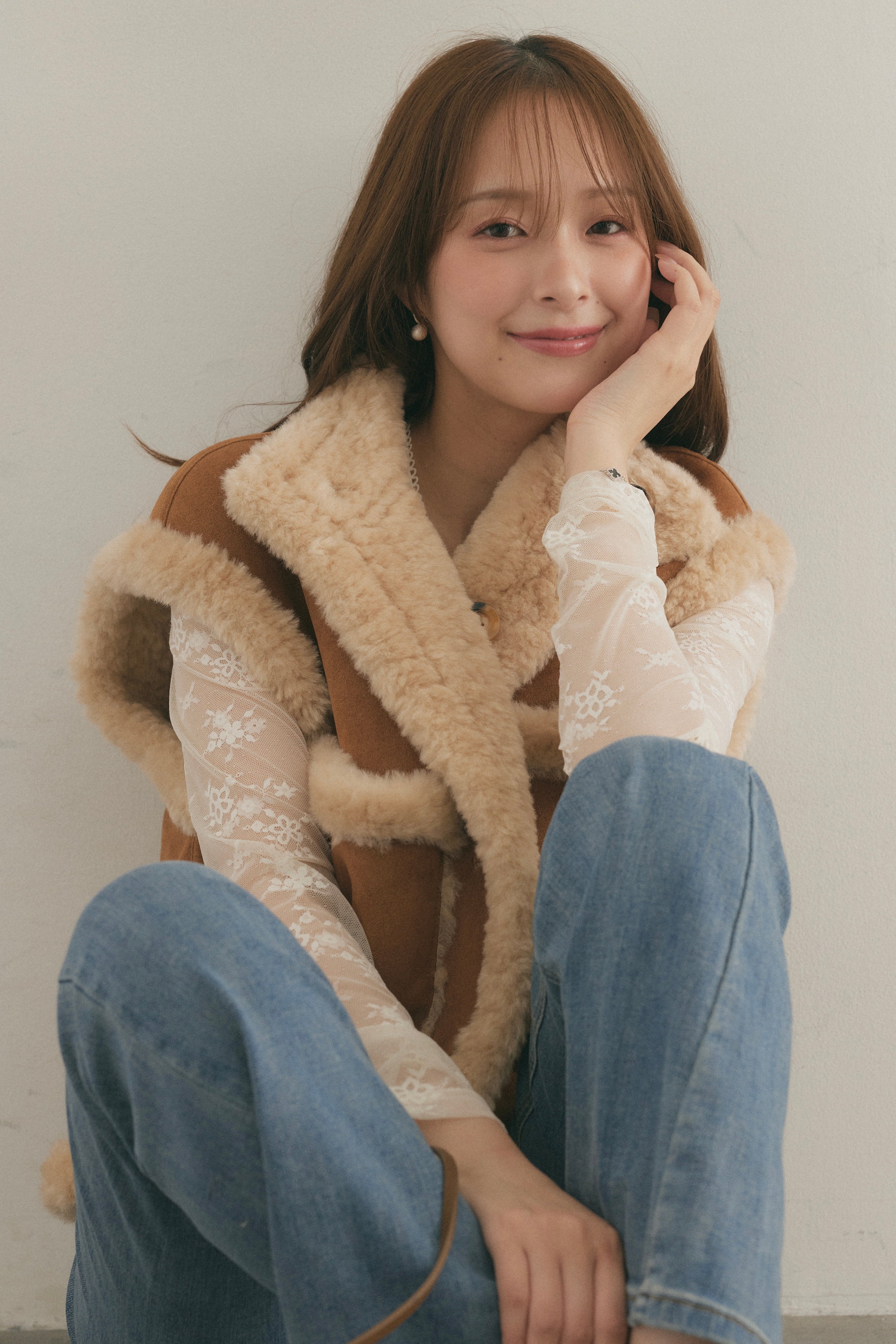 リバーシブルムートンボアベスト – maison-nua_shop