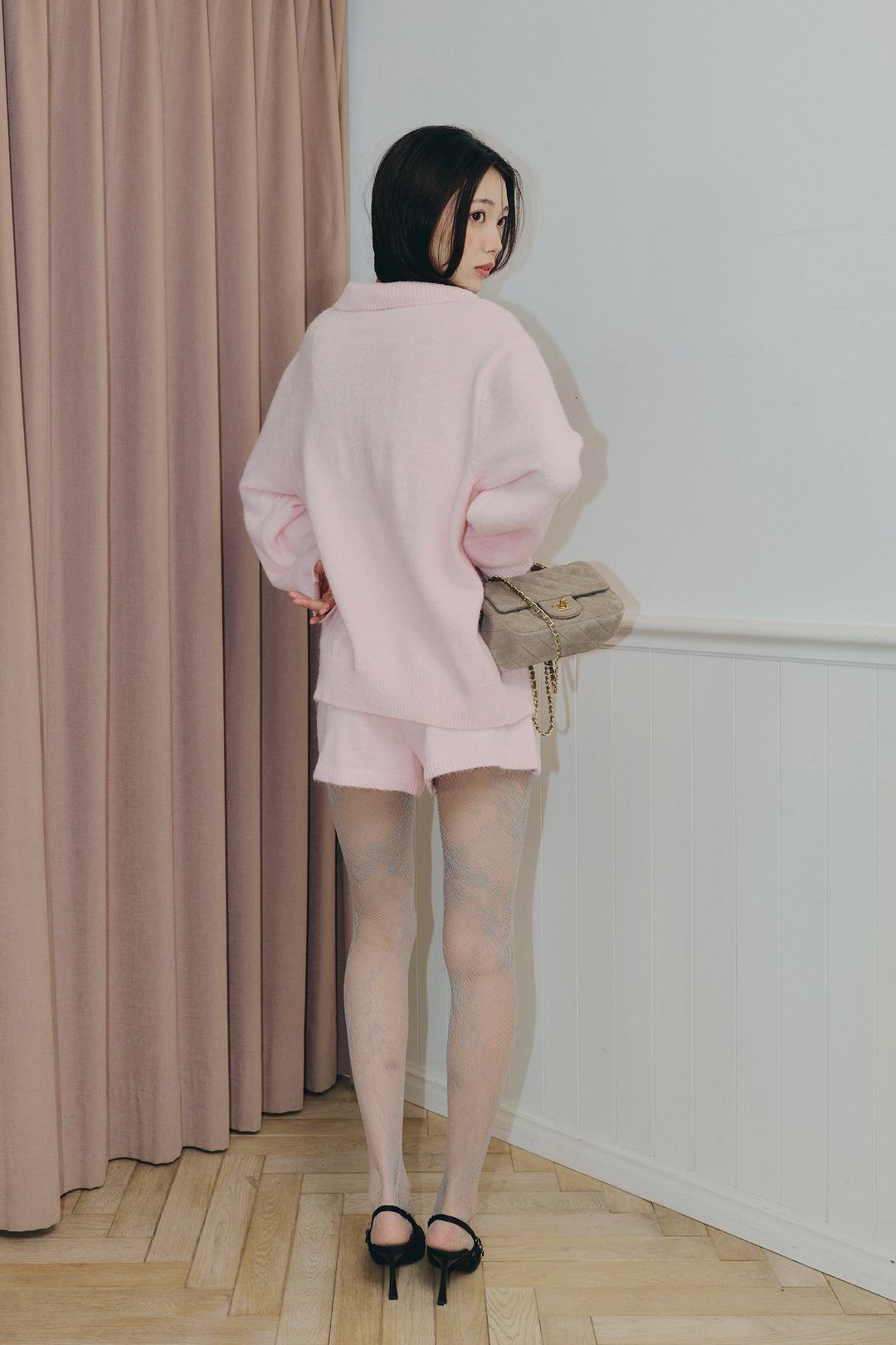 リラックスニットショートパンツ