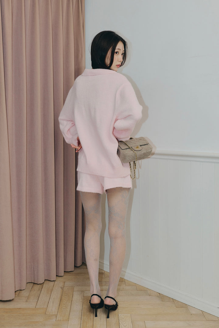 リラックスニットショートパンツ