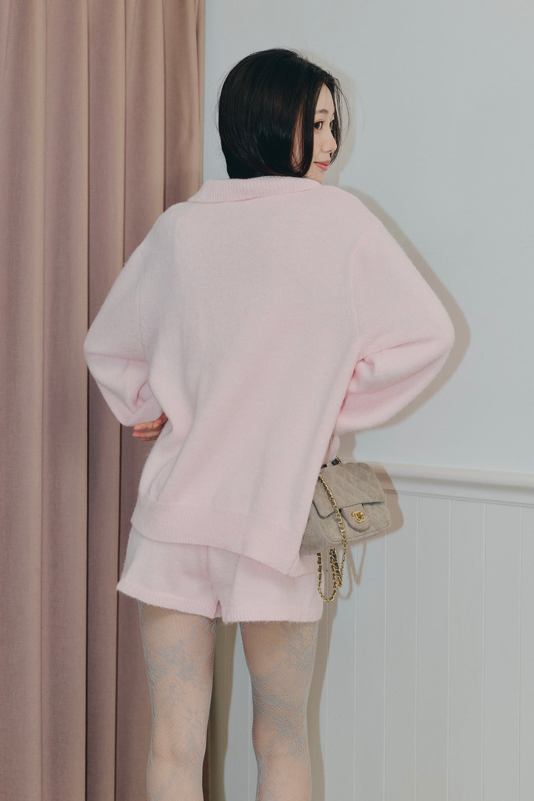 リラックスニットショートパンツ