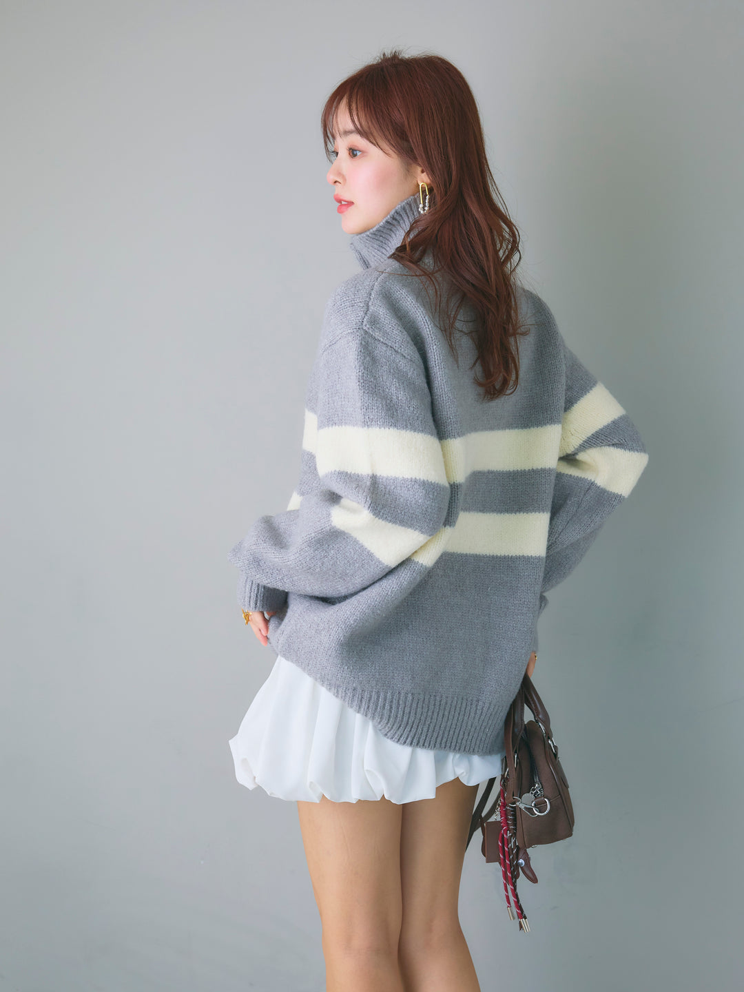 Balloon Miniskirt/WHITE