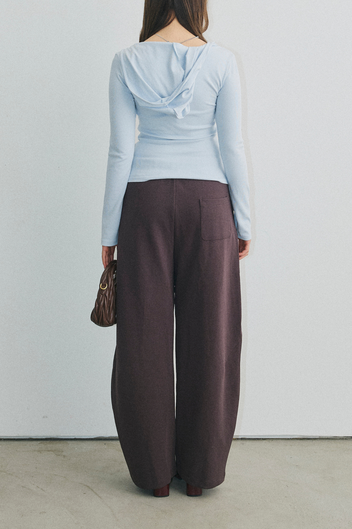 配色レイヤードボタントップス