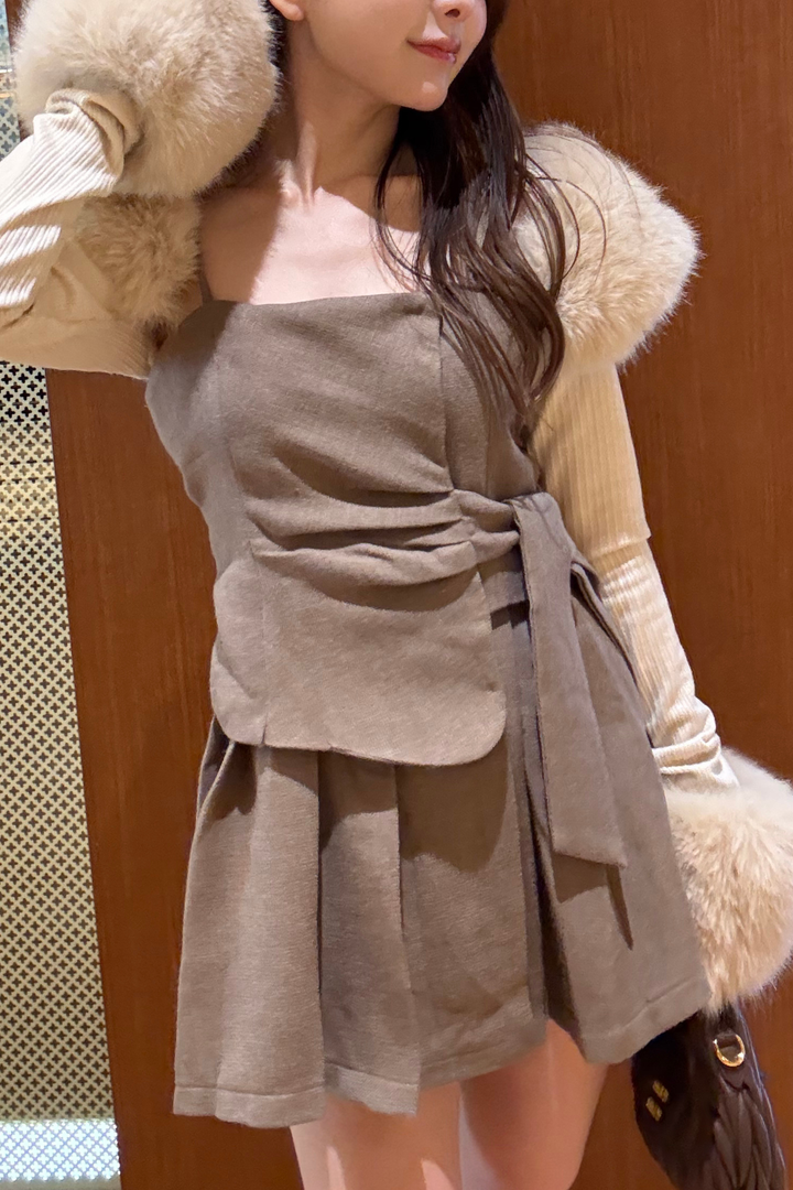 クロップドファートップスセット