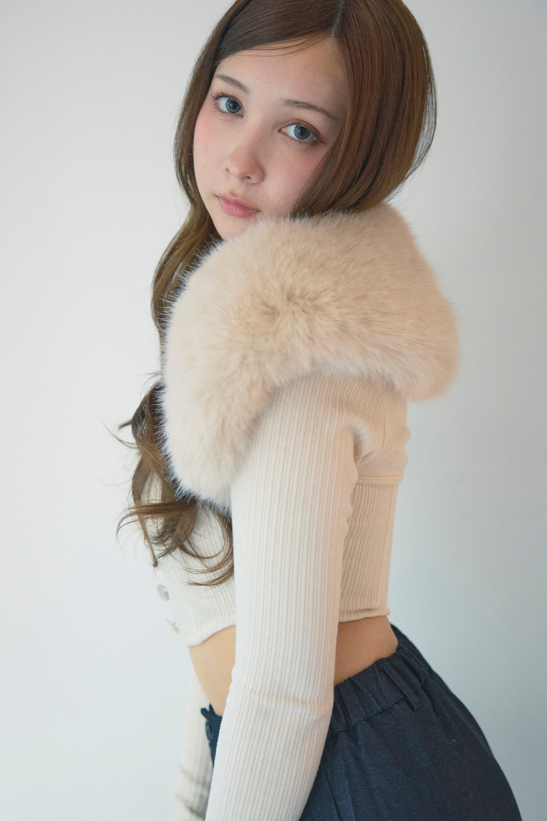 クロップドファートップスセット