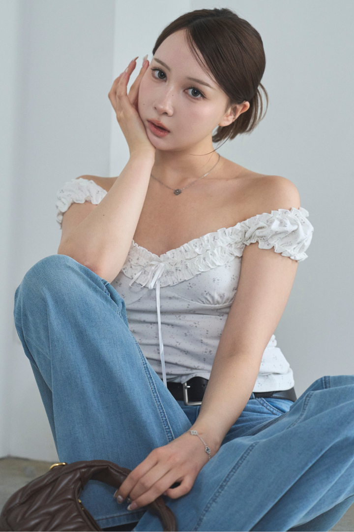 フロントフリルビスチェ