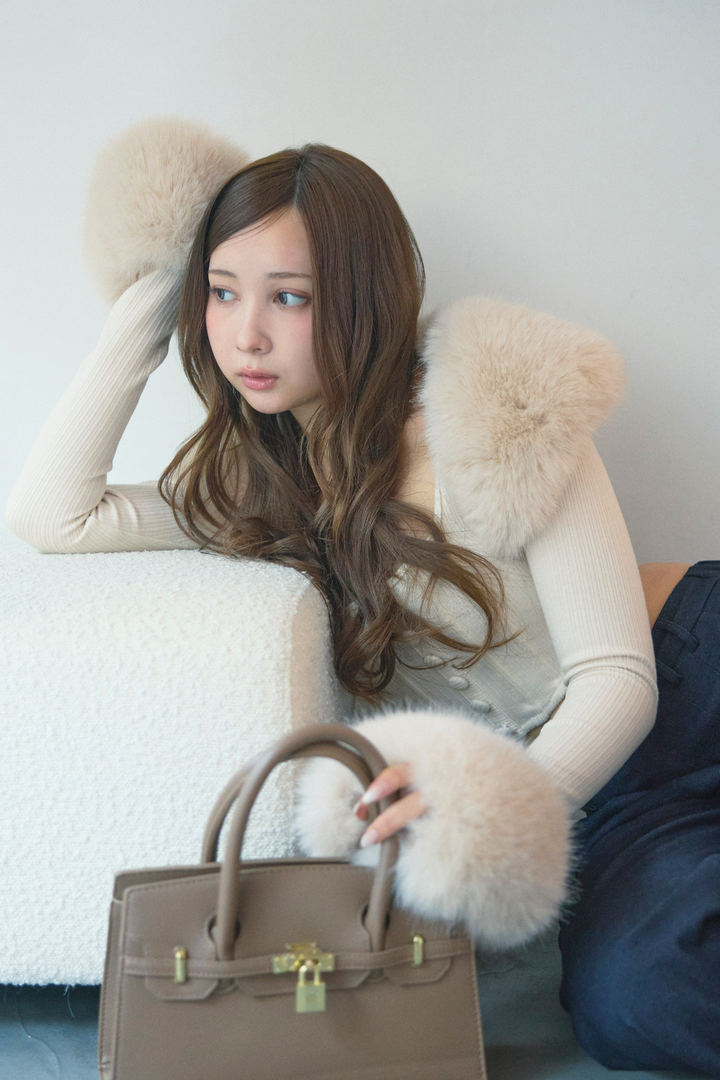 クロップドファートップスセット