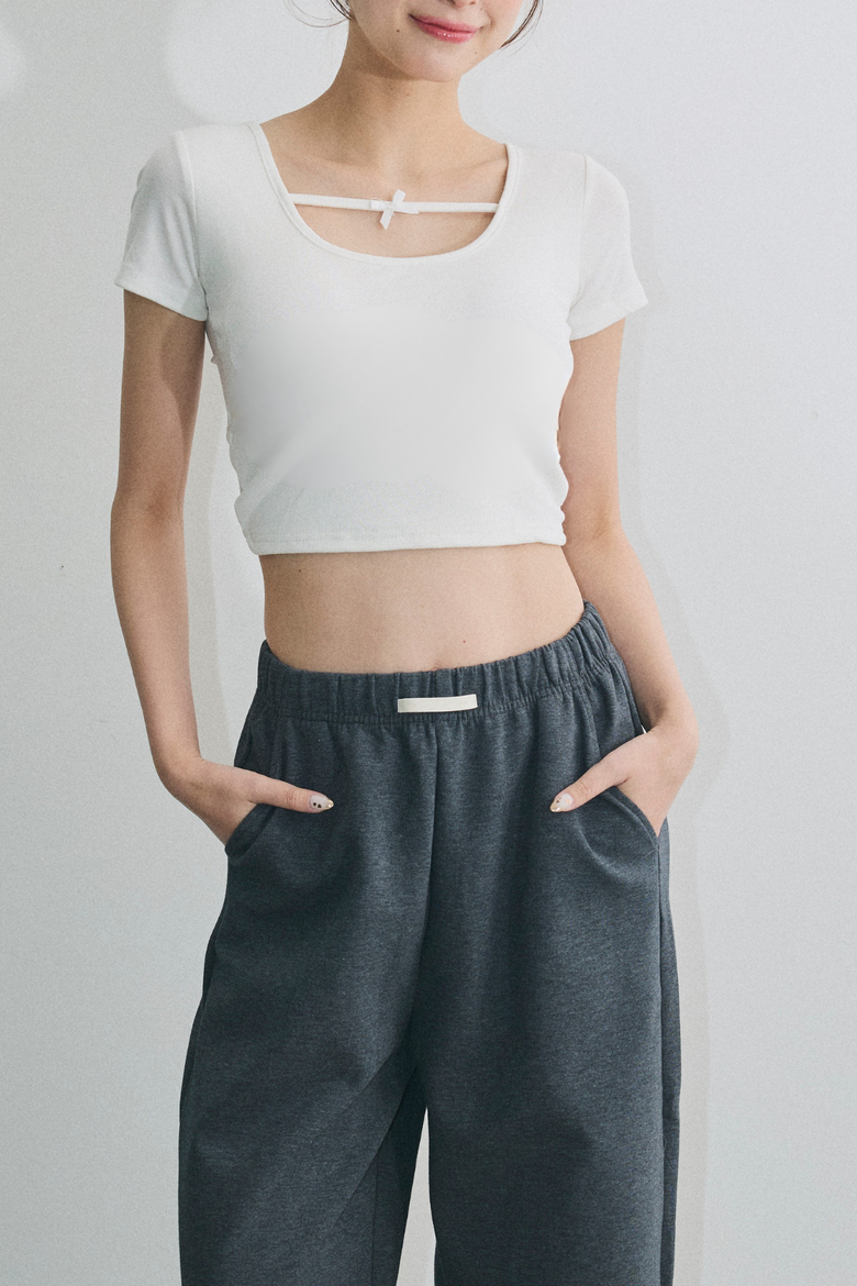 リボンバックオープンTシャツ（カップ付） – maison-nua_shop