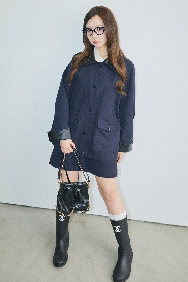 Ponte Leather Jacket Set-up