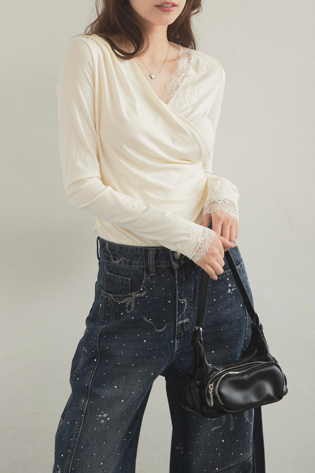 ジップポケット2wayミニショルダーバッグ