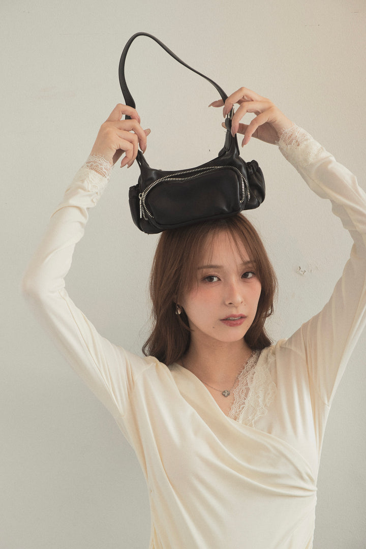 ジップポケット2wayミニショルダーバッグ