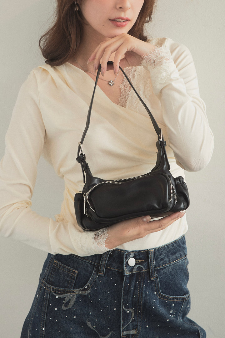 ジップポケット2wayミニショルダーバッグ