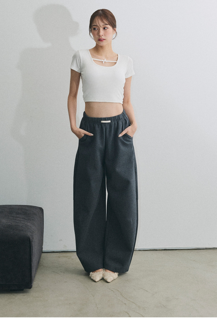 リボンバックオープンTシャツ（カップ付）