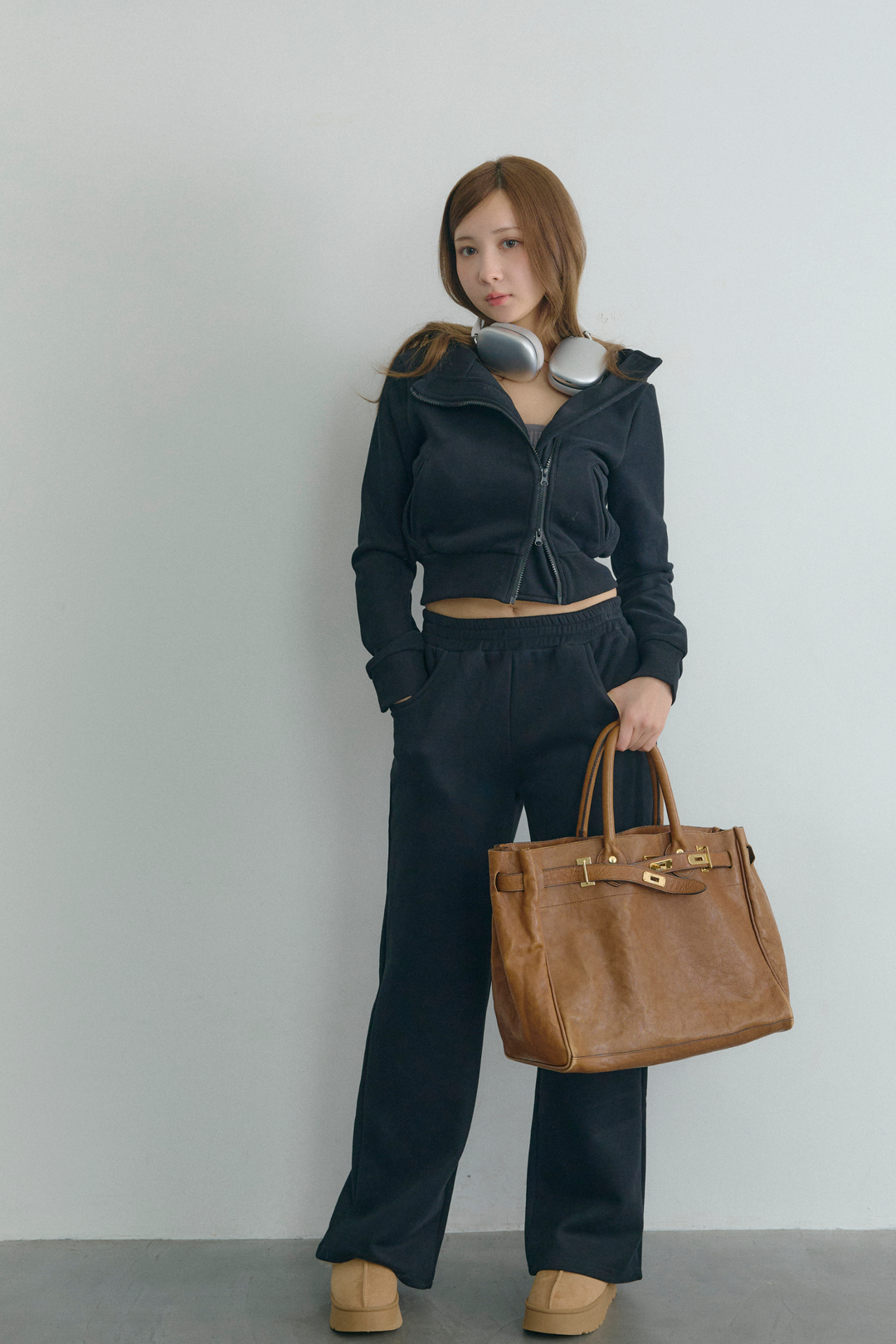 ダブルジップフード&パンツセット