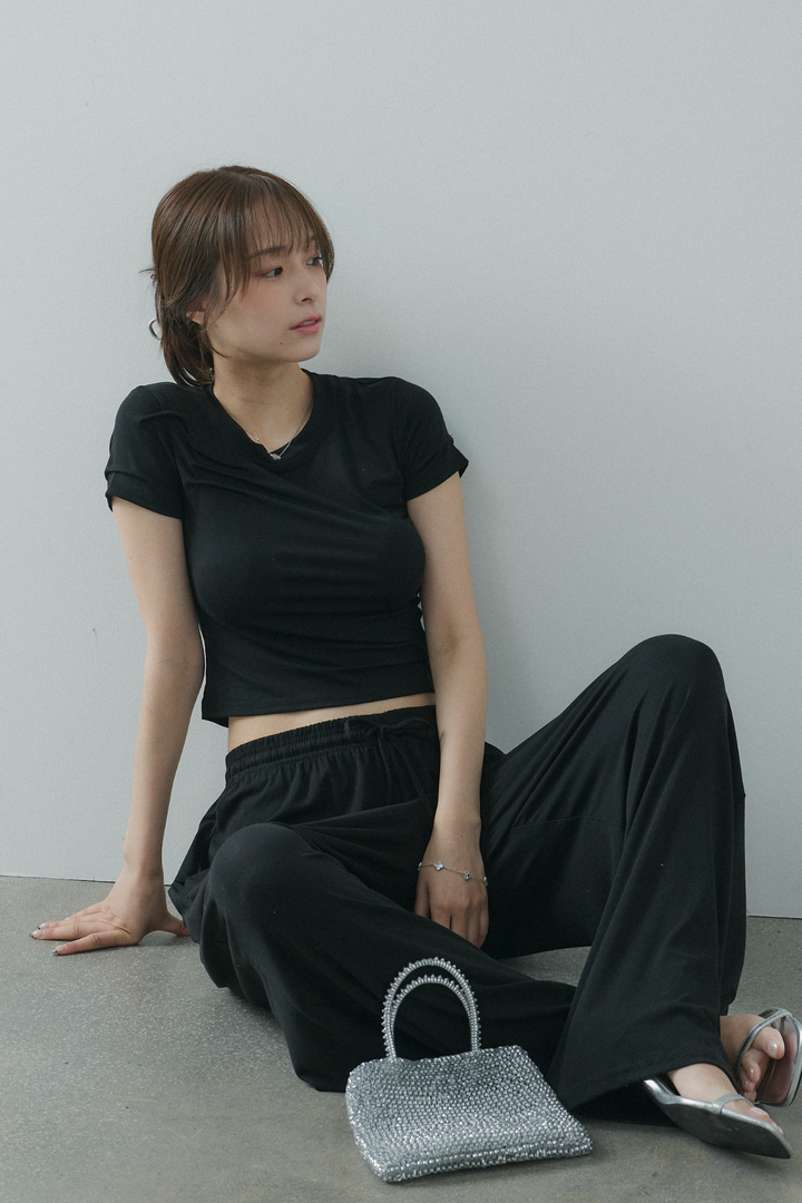 ギャザーデザインリラクシーセットアップ