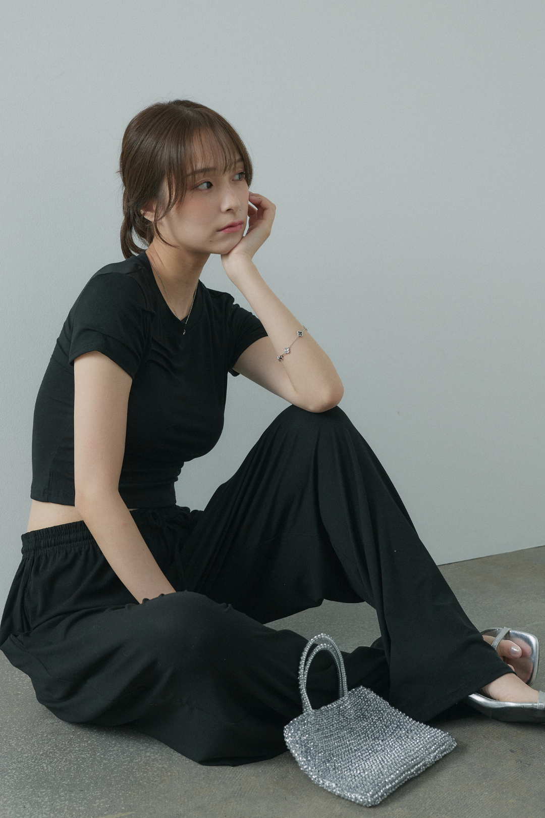 ギャザーデザインリラクシーセットアップ