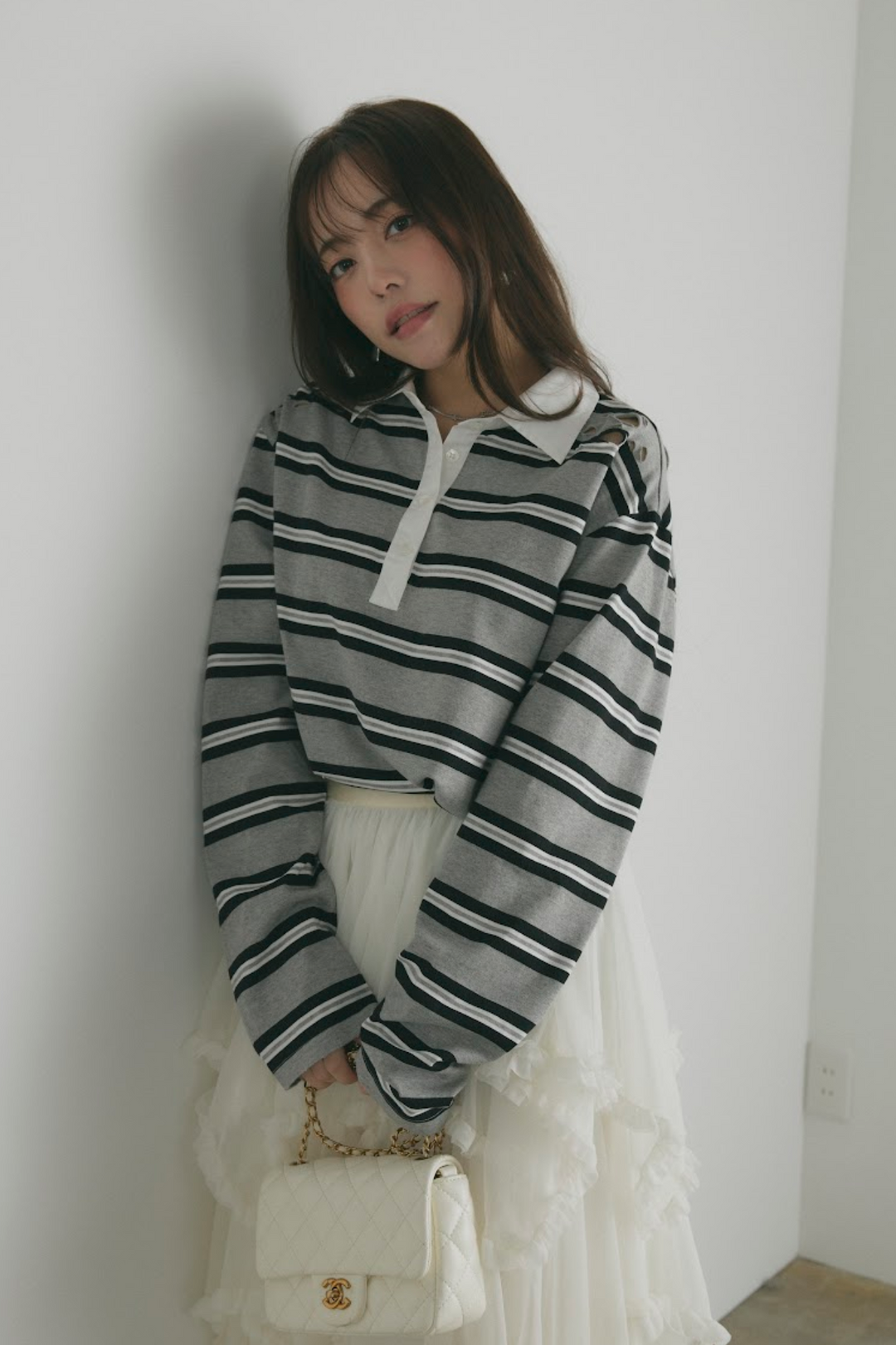 クラッシュボーダーラガーシャツ