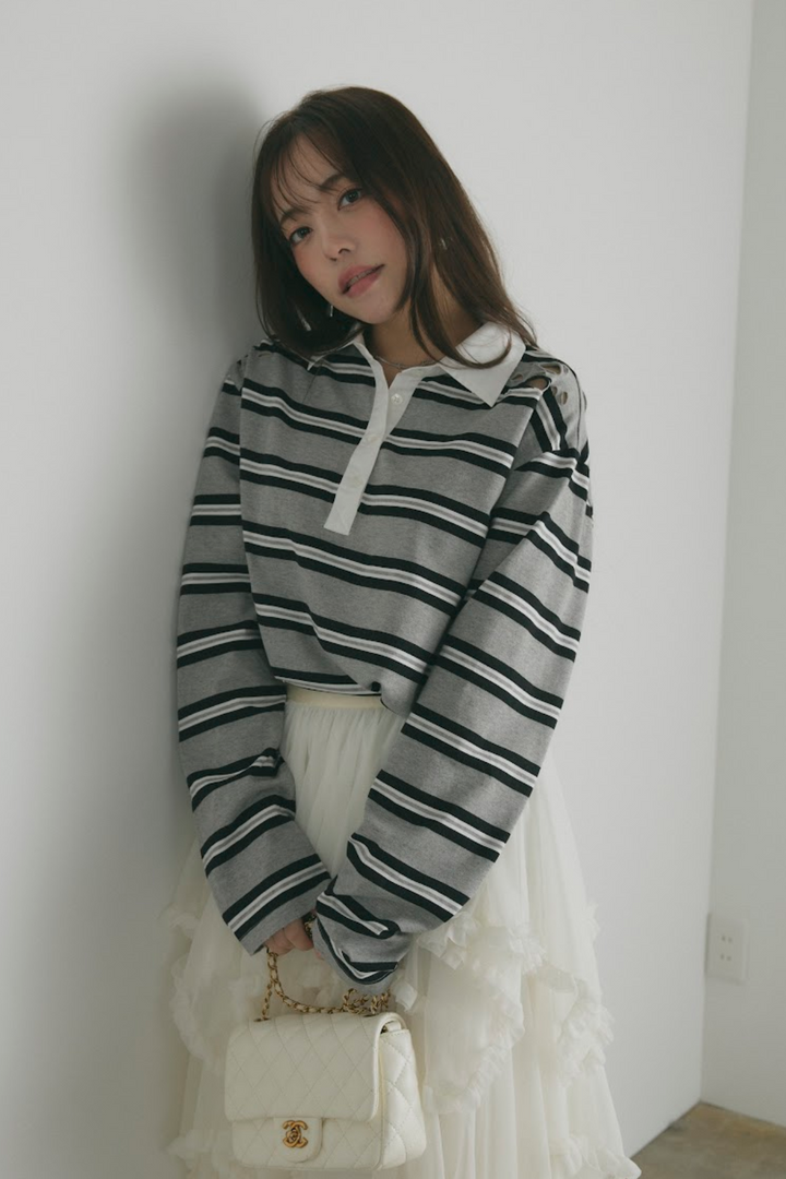 クラッシュボーダーラガーシャツ