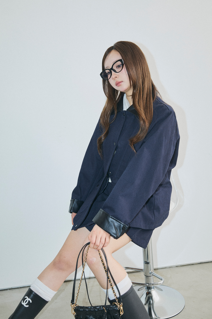 Ponte Leather Jacket Set-up