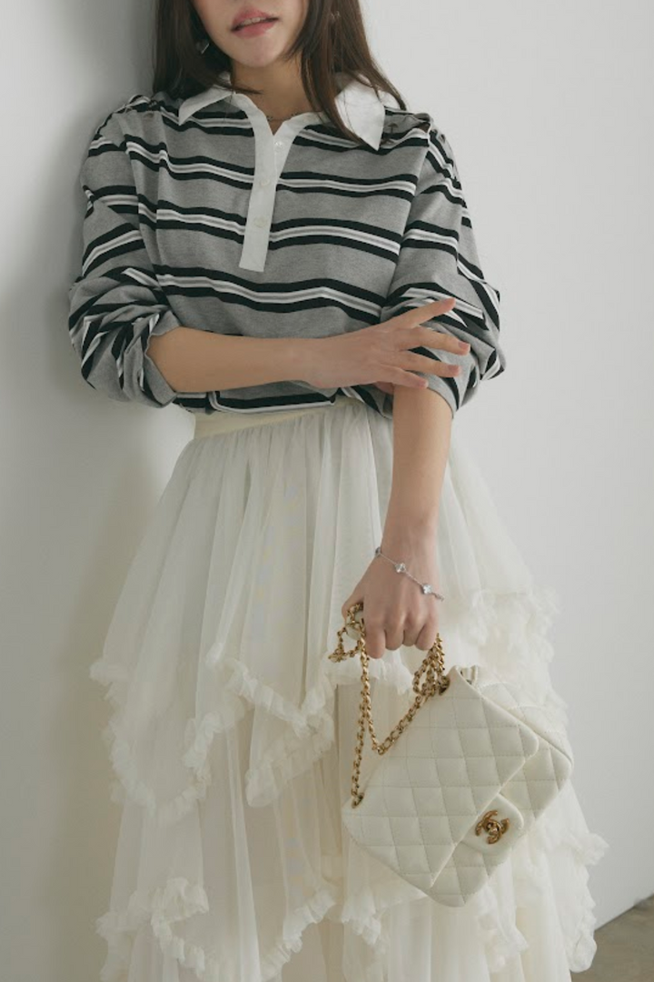 クラッシュボーダーラガーシャツ