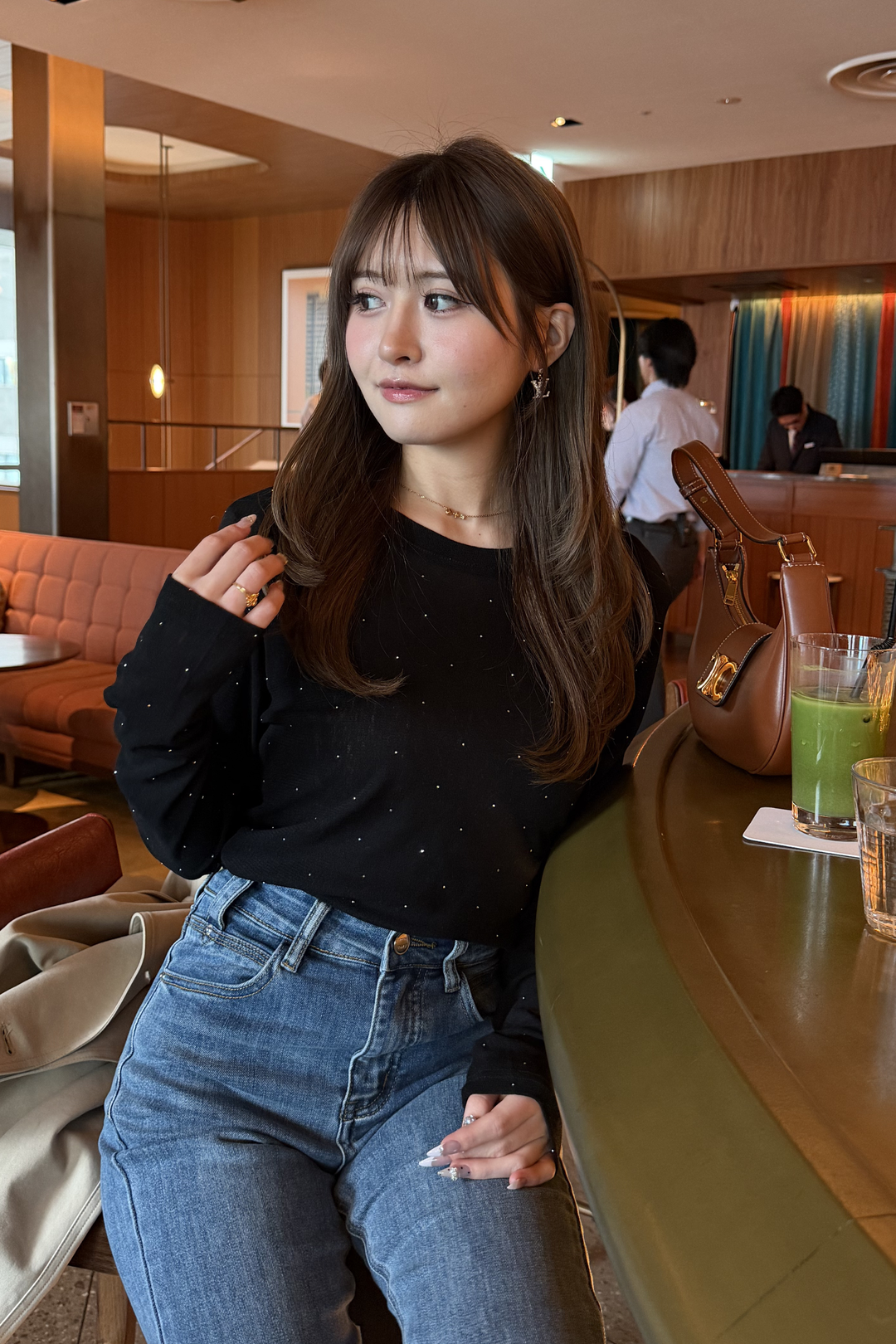 Sheer Lamé Top