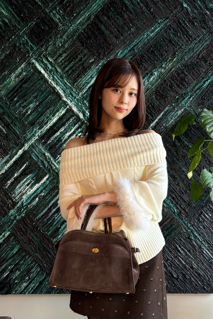 オフショルファーポンチョ