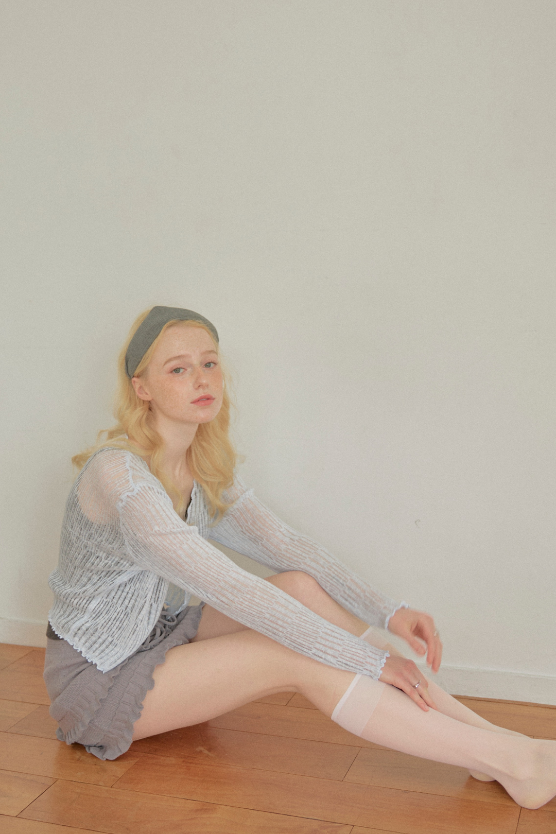 シアーストライプカーディガン