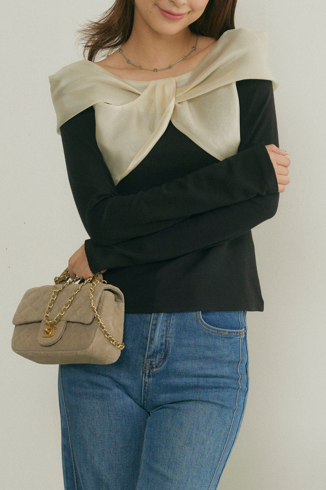 ビッグシアーリボントップス