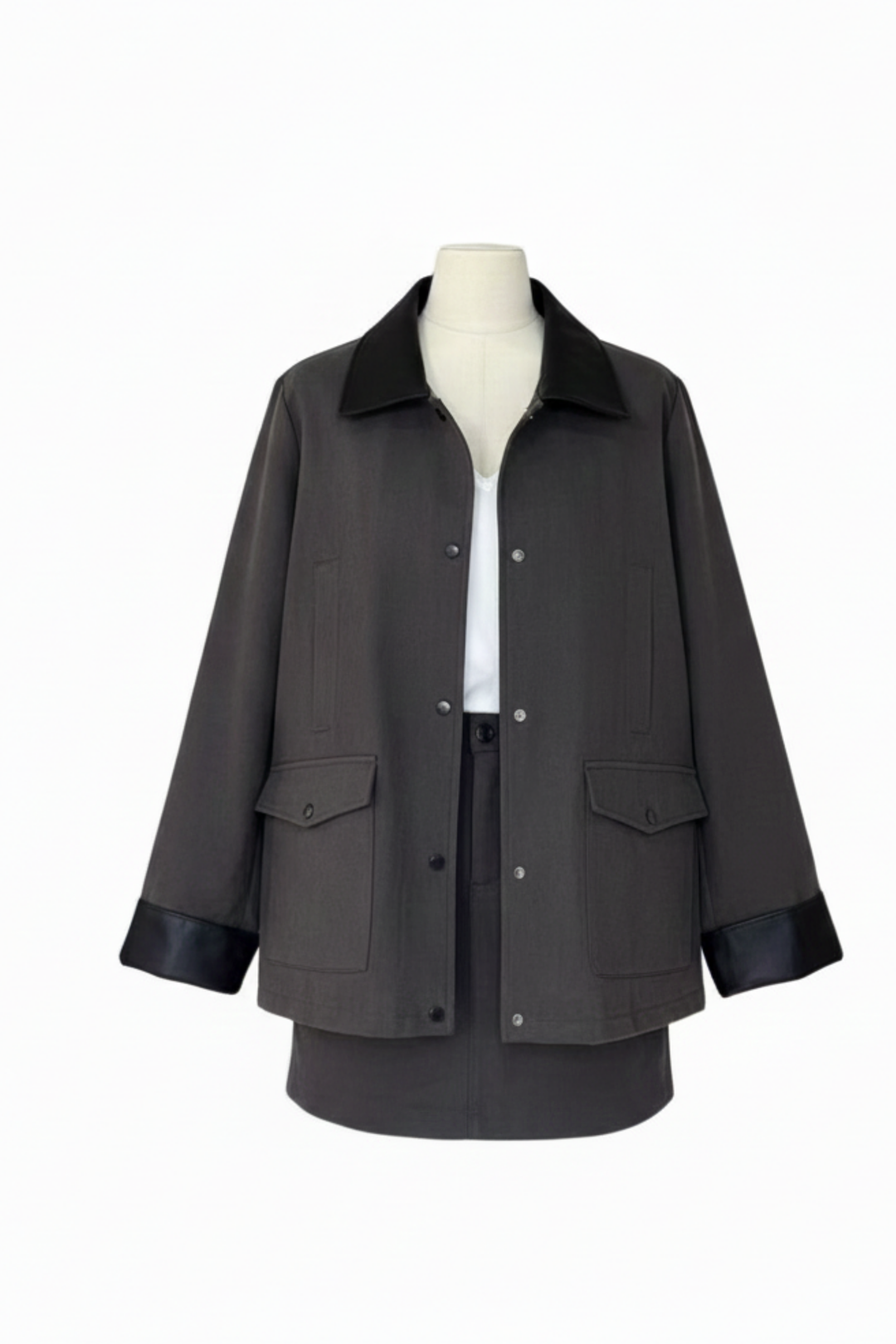 Ponte Leather Jacket Set-up