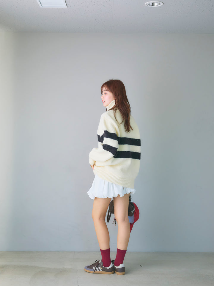 Balloon Miniskirt/WHITE