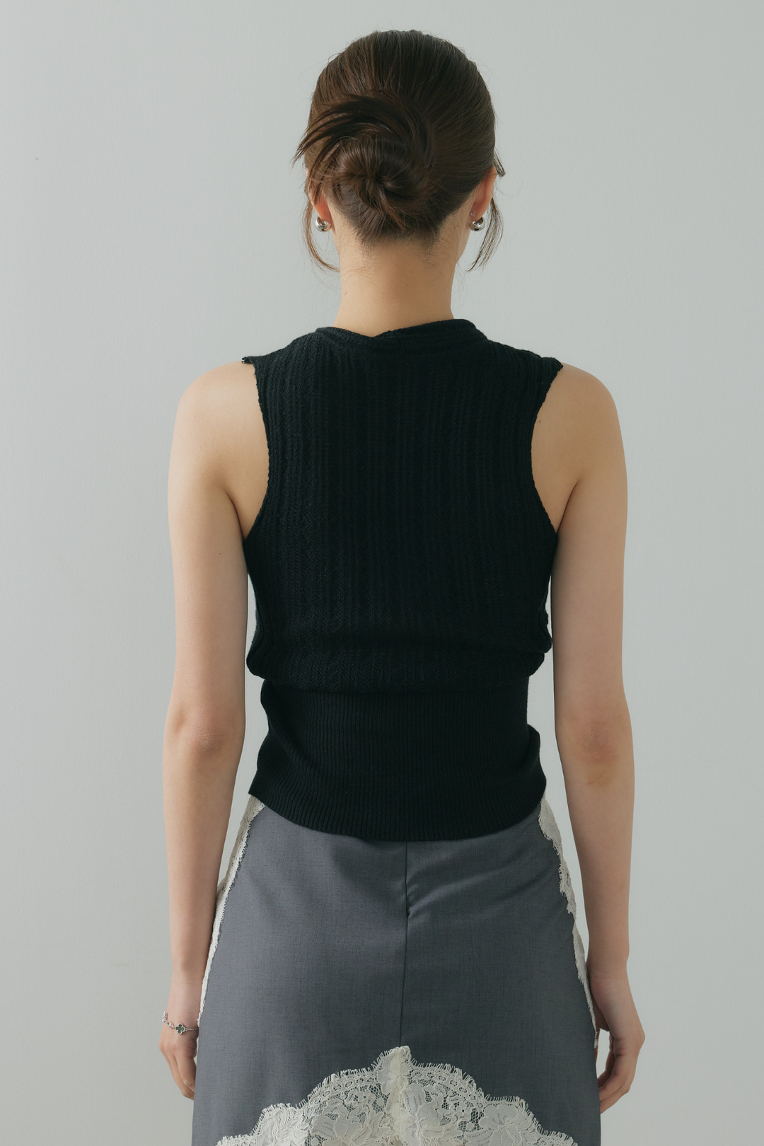 ウエストシェイプカシュクールニット