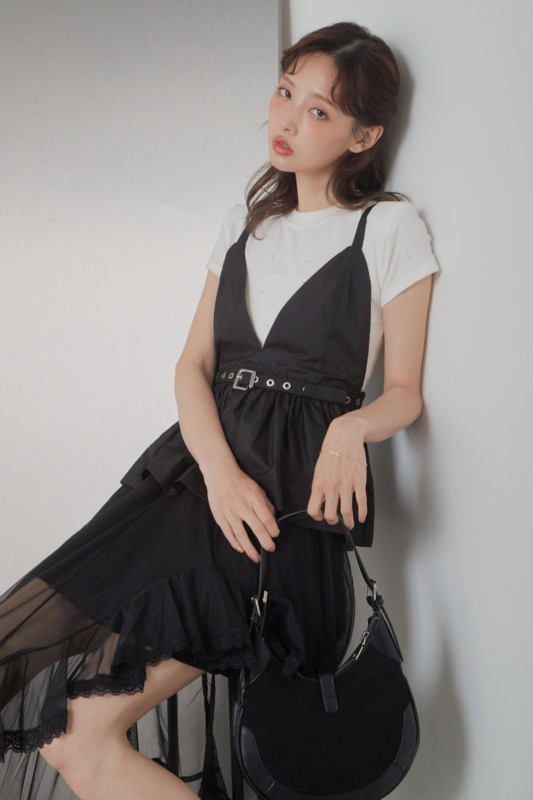 ストーン付コンパクトTシャツ