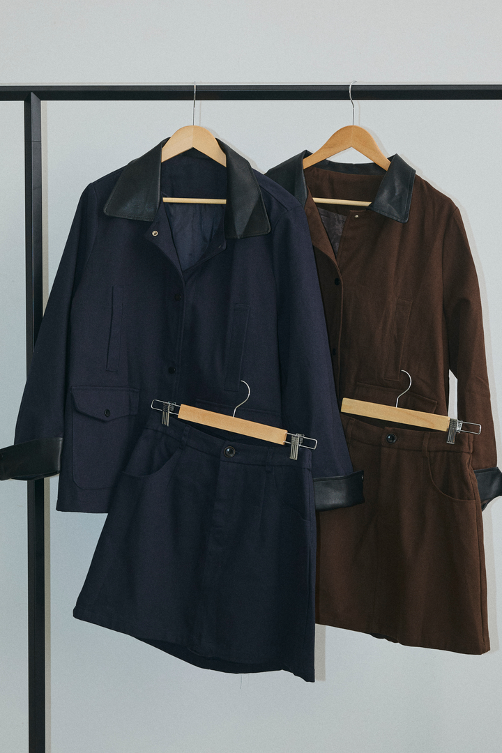 Ponte Leather Jacket Set-up