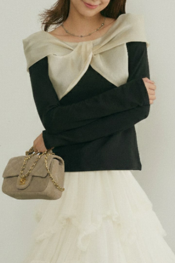 ビッグシアーリボントップス