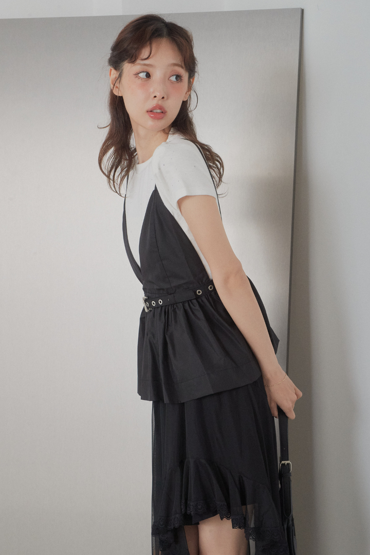 ストーン付コンパクトTシャツ