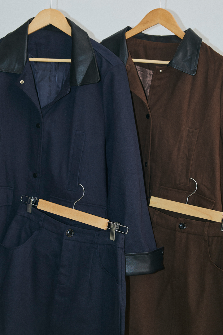 Ponte Leather Jacket Set-up